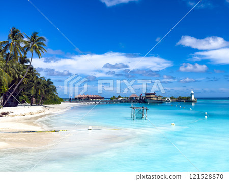 Beach resort in the Maldives, Asia Beach resort in the Maldives, Asia 121528870
