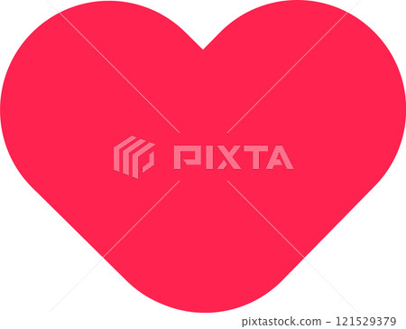 Bright red heart symbolizes love, affection, and romance, making it ideal for Valentine s Day projects, greeting cards, and designs expressing heartfelt emotions Bright red heart symbolizes love, affection, and romance, making it ideal for Valentine s Day projects, greeting cards, and designs expressing heartfelt emotions 121529379