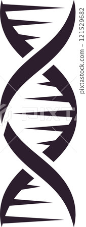 Dna molecule rotating forming double helix structure, concept of genetic engineering and genome modification, scientific research and biotechnology 121529682
