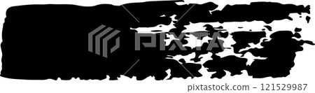Wide black brush stroke with a textured, artistic design creates a striking banner effect, perfect for adding a bold and expressive touch to creative projects Wide black brush stroke with a textured, artistic design creates a striking banner effect, perfect for adding a bold and expressive touch to creative projects 121529987