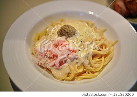 Crab miso cream spaghetti Crab miso cream spaghetti 121530200