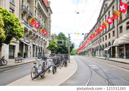 瑞士日內瓦美麗的城市景觀 121531265