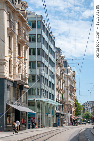 瑞士日內瓦美麗的城市景觀 121531289