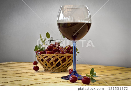 A glass of wine A glass of wine 121531572