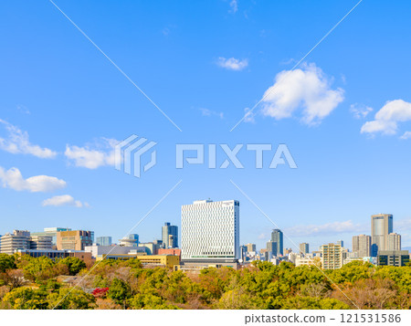大阪中央區建築物的城市景觀 121531586