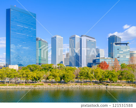 大阪中央區建築物的城市景觀 121531588