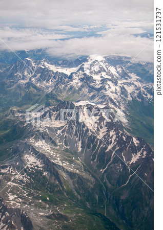 Spectacular views of the Swiss Alps from an airplane Spectacular views of the Swiss Alps from an airplane 121531737