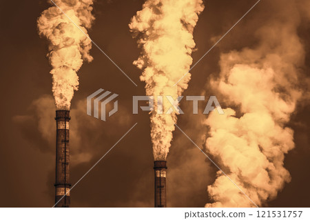 Smoke from industrial pipes Smoke from industrial pipes 121531757