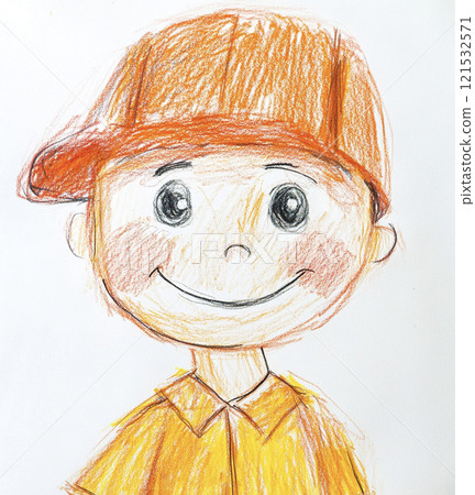 蠟筆AI畫男孩臉 蠟筆AI畫男孩臉 121532571