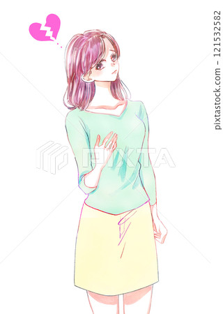 A broken-hearted woman A broken-hearted woman 121532582