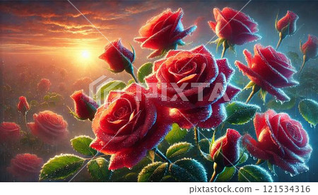A red rose 121534316