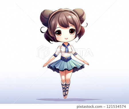 《赤壁》人物芭蕾舞女孩形像素材Jump 121534574