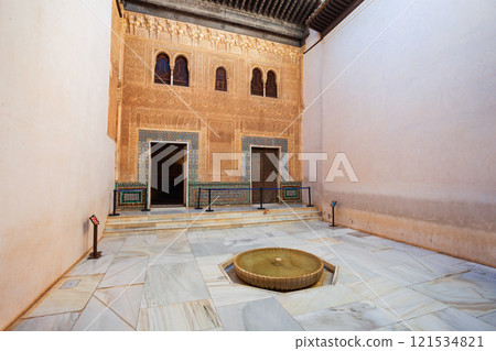 The Alhambra Palace interior in Granada, Spain The Alhambra Palace interior in Granada, Spain 121534821