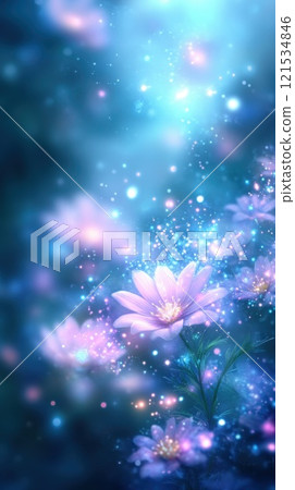 Ethereal Flowers in a Dreamy Sea Setting 121534846
