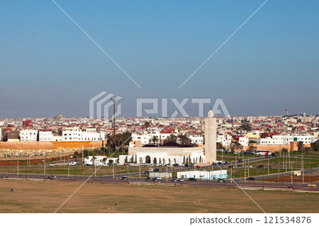 Aerial view of the Sheikh Zayed Mosque in Sale 121534876