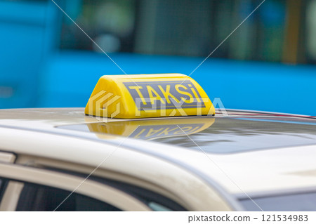 Albanian taxi sign from Tirana 121534983