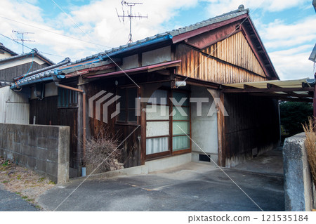 Old and very beautiful building in Okayama city, Okayama prefecture, Japan 121535184