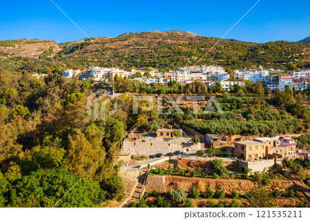 Lanjaron aerial panoramic view, Alpujarras in Spain Lanjaron aerial panoramic view, Alpujarras in Spain 121535211