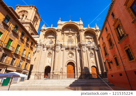 Granada Cathedral in Granada city centre, Spain 121535224
