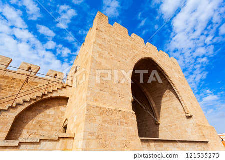 The Serrans Gate or Serranos Towers in Valencia The Serrans Gate or Serranos Towers in Valencia 121535273