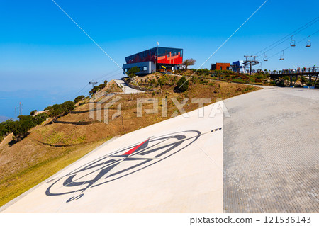 Cable car station, Babadag mountain in Turkey 121536143
