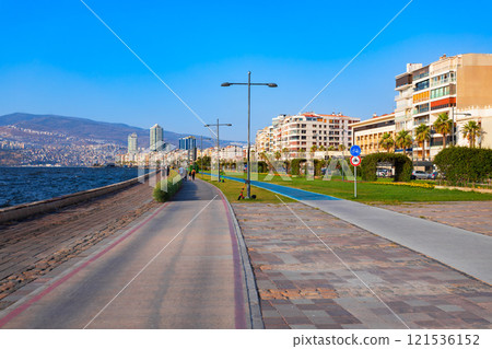 Kordon public park in Izmir city in Turkey Kordon public park in Izmir city in Turkey 121536152