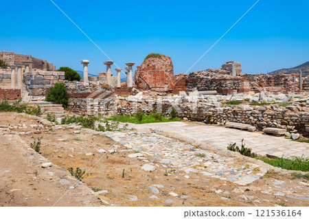 St. John Basilica at Ephesus ancient city in Selcuk in Turkey St. John Basilica at Ephesus ancient city in Selcuk in Turkey 121536164