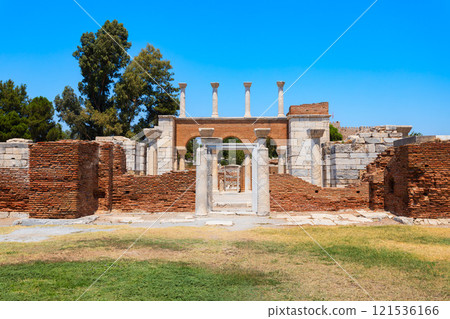 St. John Basilica at Ephesus ancient city in Selcuk in Turkey 121536166