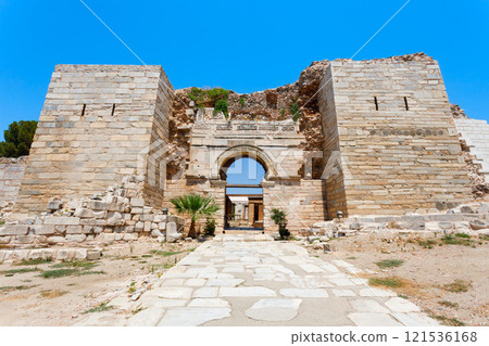St. John Basilica at Ephesus ancient city in Selcuk in Turkey 121536168