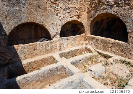 Ephesus Cave of the Seven Sleepers is located in Izmir Province in Turkey Ephesus Cave of the Seven Sleepers is located in Izmir Province in Turkey 121536170