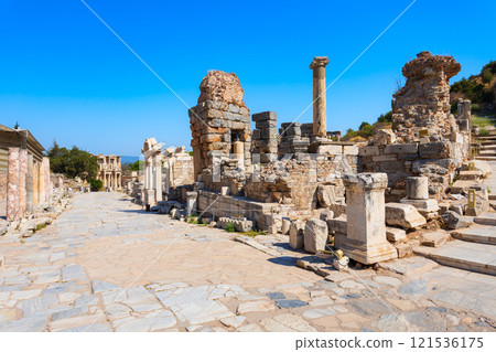 Ephesus ancient greek city is located in Izmir Province in Turkey Ephesus ancient greek city is located in Izmir Province in Turkey 121536175