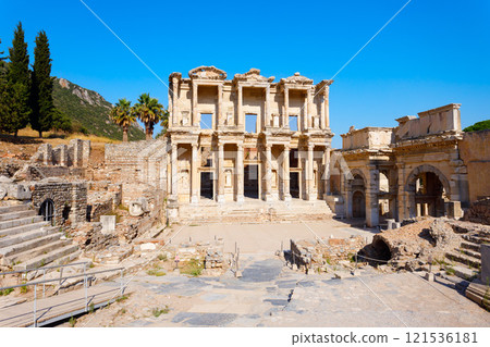 Ephesus ancient greek city is located in Izmir Province in Turkey 121536181