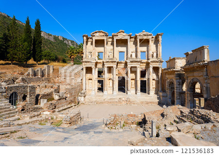 Ephesus ancient greek city is located in Izmir Province in Turkey Ephesus ancient greek city is located in Izmir Province in Turkey 121536183