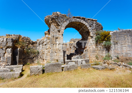 Miletus Archaeological Site near Didim city in Turkey Miletus Archaeological Site near Didim city in Turkey 121536194