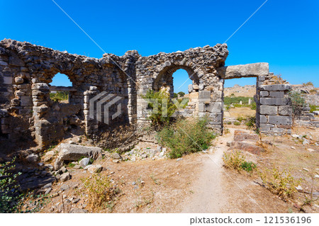 Miletus Archaeological Site near Didim city in Turkey Miletus Archaeological Site near Didim city in Turkey 121536196