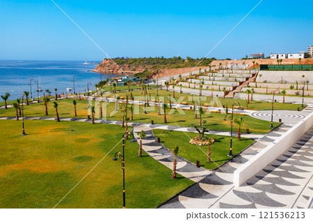 Beauty park near the Didim amphitheater in Turkey 121536213
