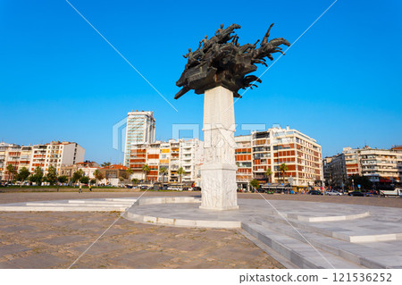 Republic Tree Monument at Gundogdu square, Izmir Republic Tree Monument at Gundogdu square, Izmir 121536252