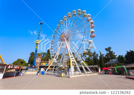 Lunapark amusement park in Kulturpark in Izmir city, Turkey Lunapark amusement park in Kulturpark in Izmir city, Turkey 121536262