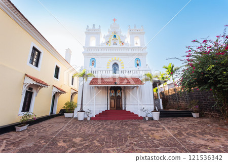 St. Anthony Church at the Fort Tiracol in Goa St. Anthony Church at the Fort Tiracol in Goa 121536342