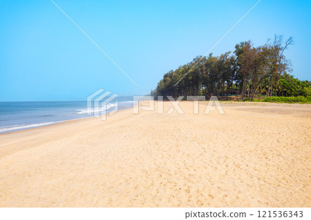 Galgibaga Beach at sunset, Goa state in India Galgibaga Beach at sunset, Goa state in India 121536343