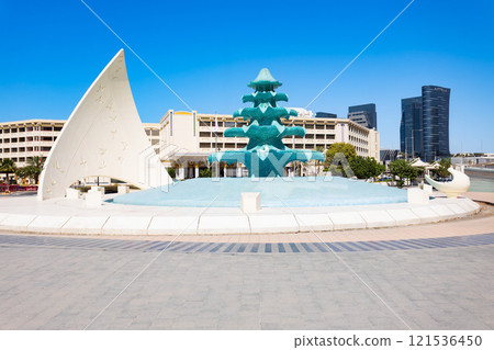 Fountain Circle at Al Zahiyah in Abu Dhabi city Fountain Circle at Al Zahiyah in Abu Dhabi city 121536450