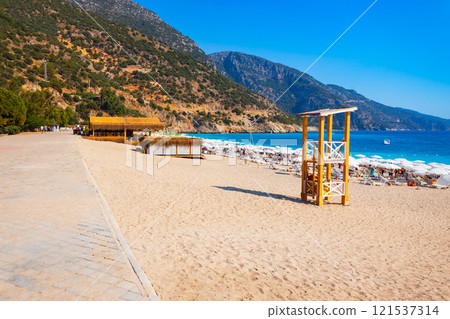 Oludeniz or Blue Lagoon beach in Turkey 121537314