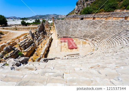 Myra ancient city ruins in Demre, Turkey 121537344