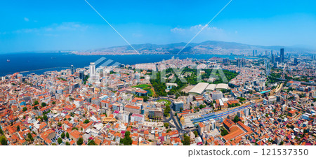 Izmir Kulturpark aerial panoramic view in Turkey Izmir Kulturpark aerial panoramic view in Turkey 121537350