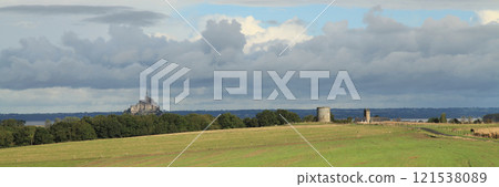 Panoramic view of the Norman countryside Panoramic view of the Norman countryside 121538089