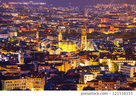 Bolzano aerial panoramic view, Italy Bolzano aerial panoramic view, Italy 121538155