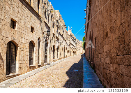 Street of Rhodes Knights, Greece 121538169