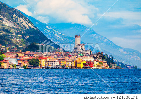 Malcesine town at Garda Lake Malcesine town at Garda Lake 121538171