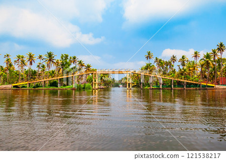 Alappuzha backwaters landscape in Kerala Alappuzha backwaters landscape in Kerala 121538217