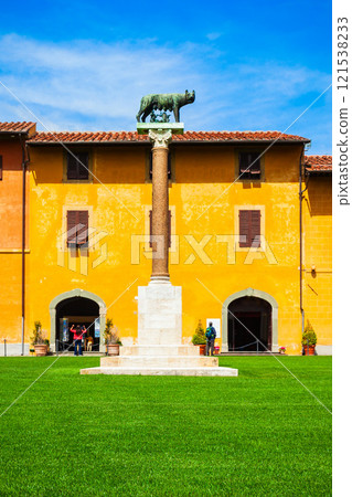 Capitoline Wolf near Pisa Leaning Tower Capitoline Wolf near Pisa Leaning Tower 121538233